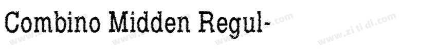 Combino Midden Regul字体转换
